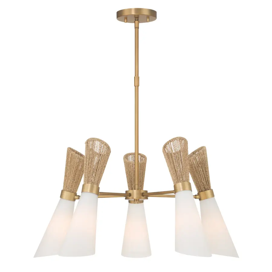 Vantrel 26.25" 5-Light Chandelier in Legacy Brass - Image 10