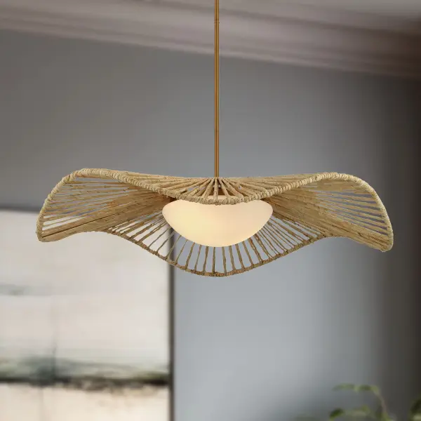 Longfield 36" 2-Light Pendant in Legacy Brass - Image 5