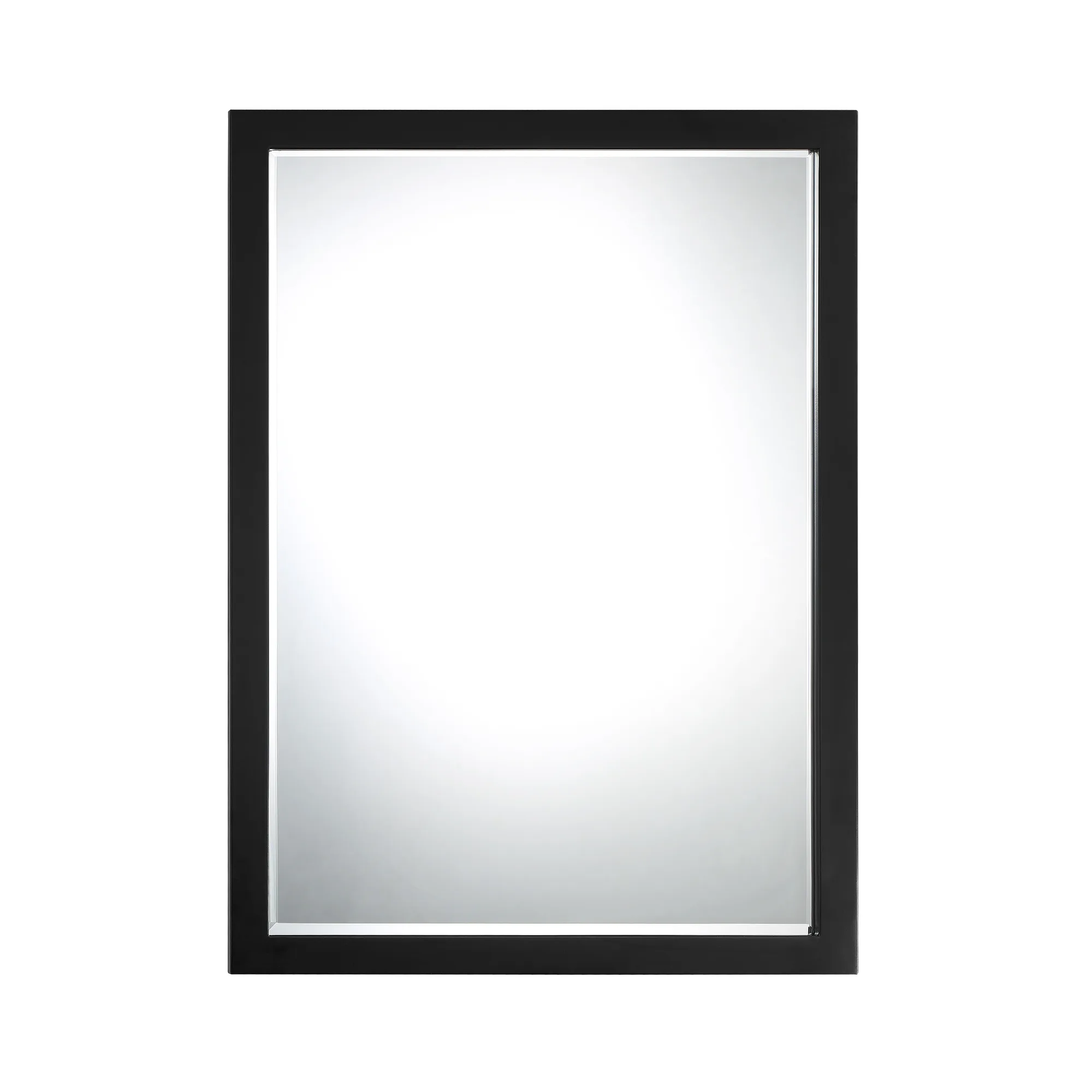 Paradox Beveled Mirror in Coal Black