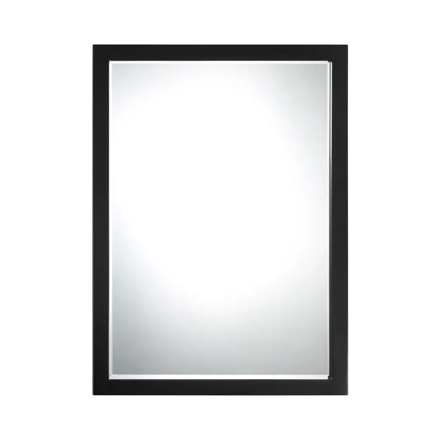 Paradox Beveled Mirror in Coal Black