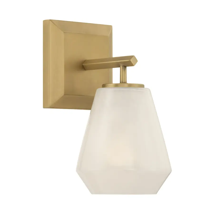 Siena 9.5" High 1-Light Bath Sconce in Legacy Brass - Image 1