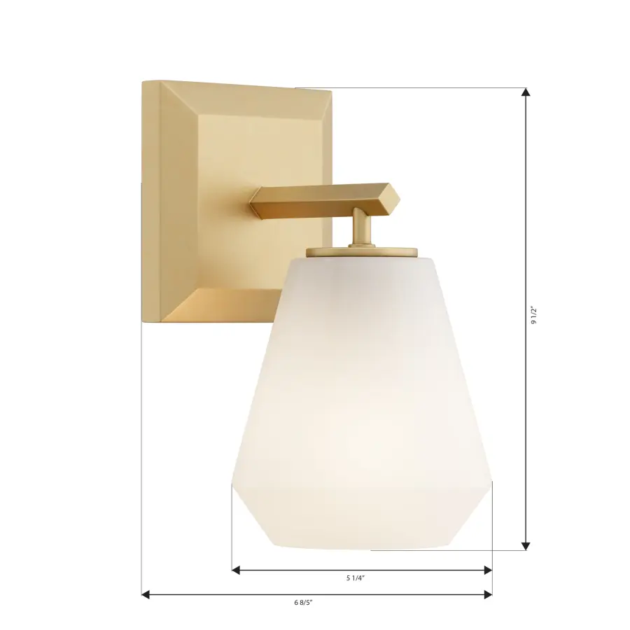 Siena 9.5" High 1-Light Bath Sconce in Legacy Brass - Image 4
