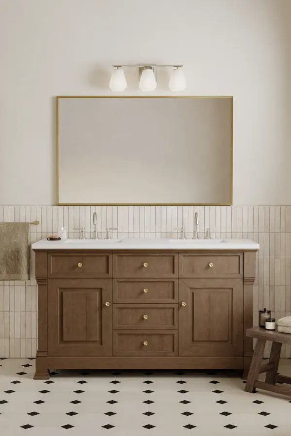 Siena 22.75" 3-Light Vanity in Brushed Nickel - Image 3