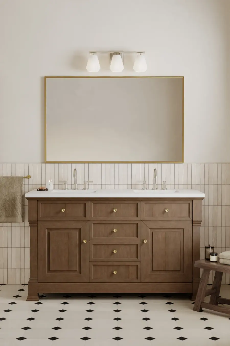 Siena 22.75" 3-Light Vanity in Brushed Nickel - Image 3