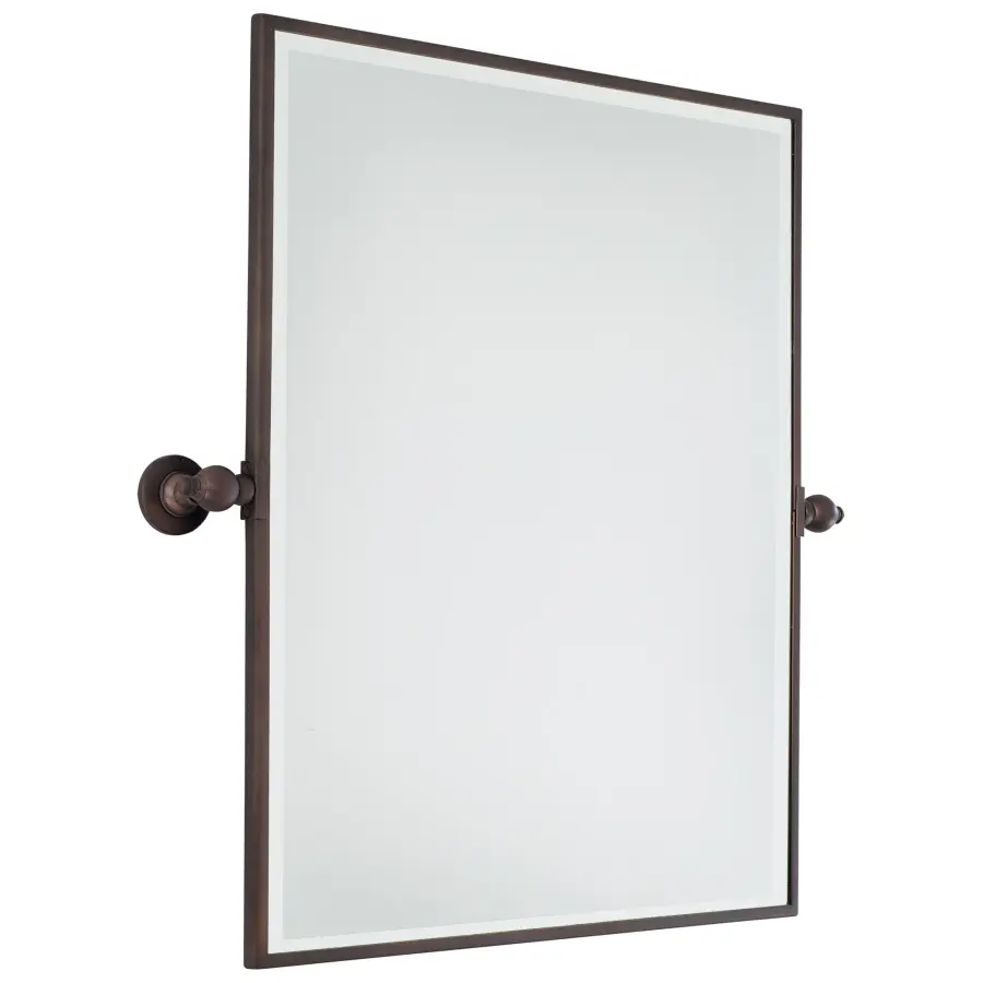 Rectangle Pivoting Mirror - Dark Brushed Bronze - Image 2