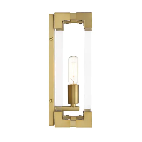 Oro District 1-Light Wall Sconce in Soft Brass - Image 2