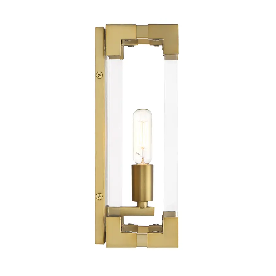 Oro District 1-Light Wall Sconce in Soft Brass - Image 2