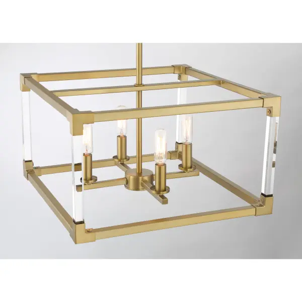 Oro District 4-Light Pendant in Soft Brass - Image 2