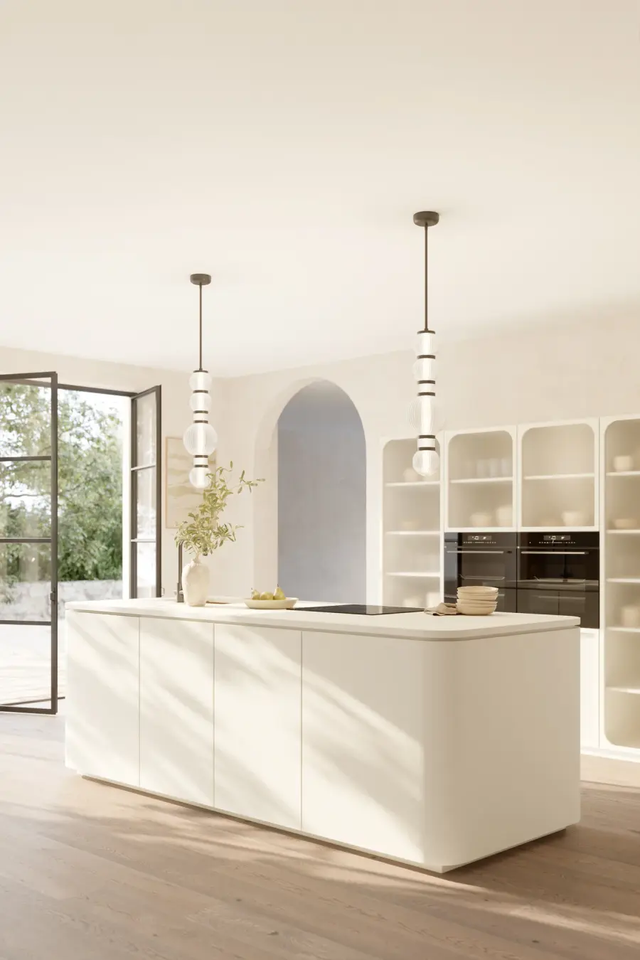 Cordel 8" LED Mini Pendant in Dark Matte Black - Image 3