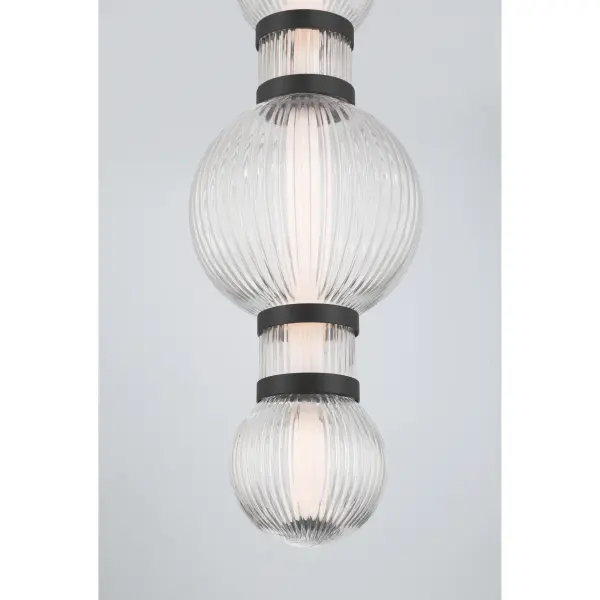 Cordel 8" LED Mini Pendant in Dark Matte Black - Image 6