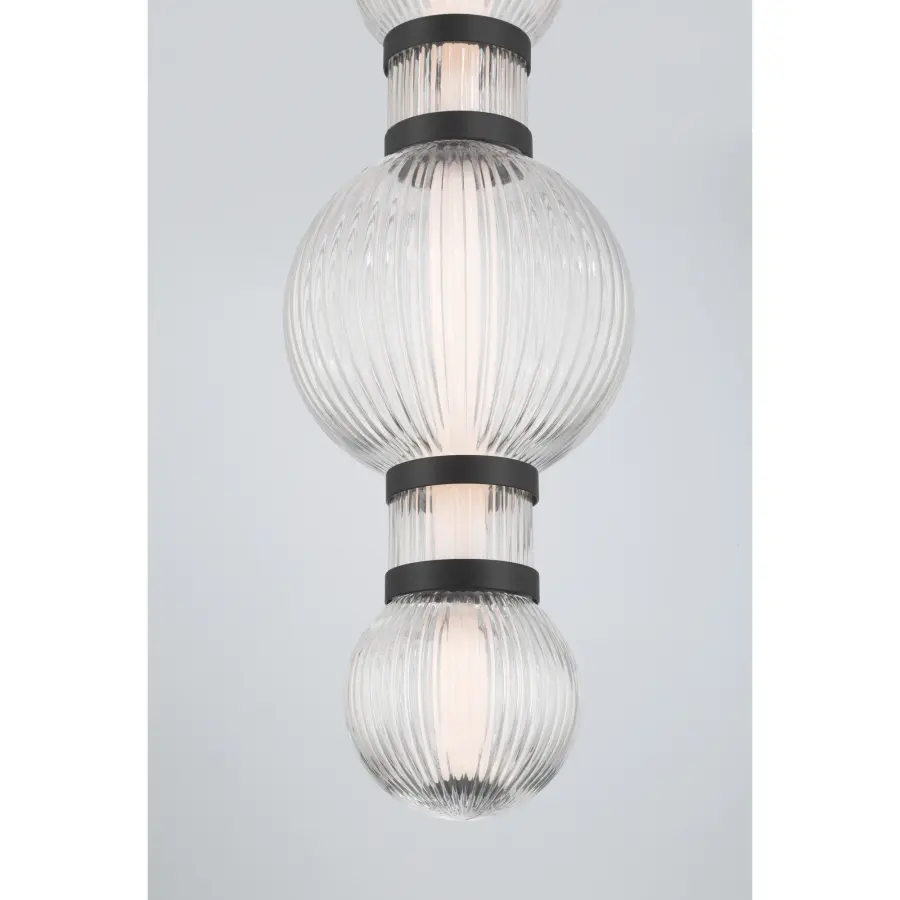 Cordel 8" LED Mini Pendant in Dark Matte Black - Image 6