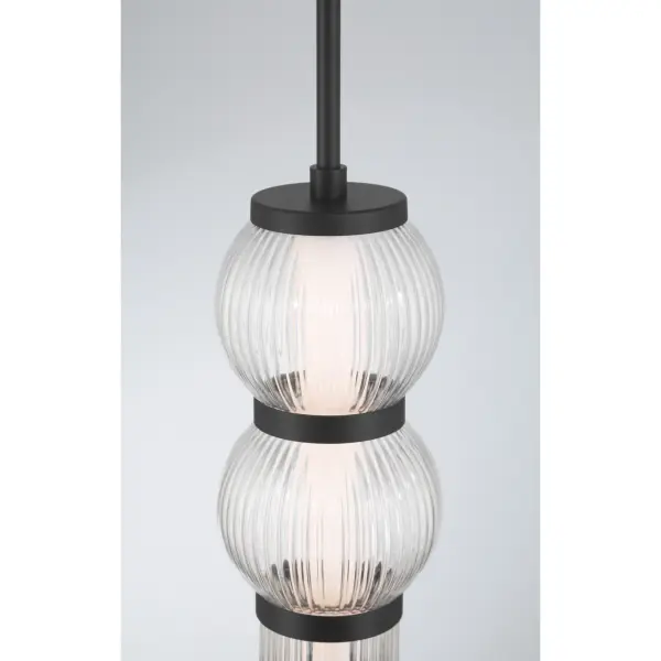 Cordel 8" LED Mini Pendant in Dark Matte Black - Image 7