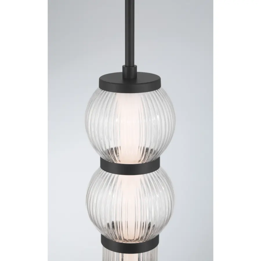Cordel 8" LED Mini Pendant in Dark Matte Black - Image 7