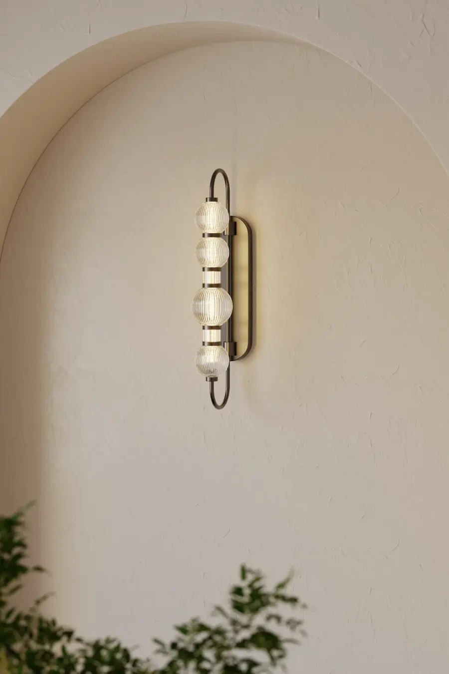 Cordel 30.25" LED Wall Sconce in Dark Matte Black - Image 2