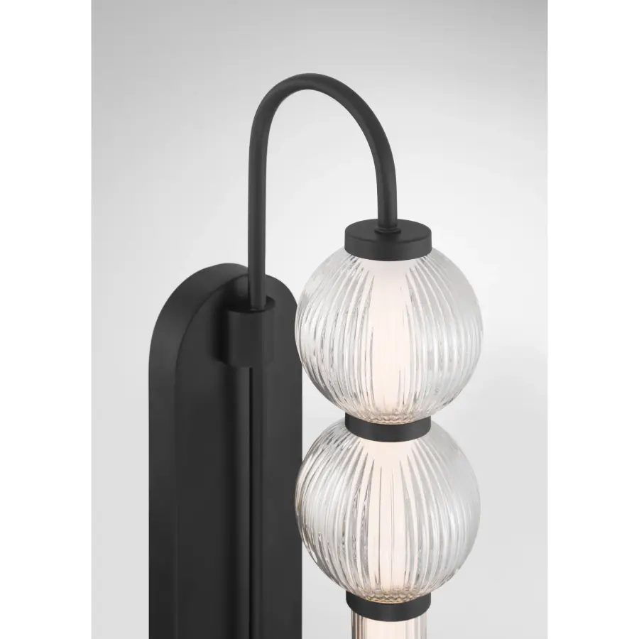 Cordel 30.25" LED Wall Sconce in Dark Matte Black - Image 5