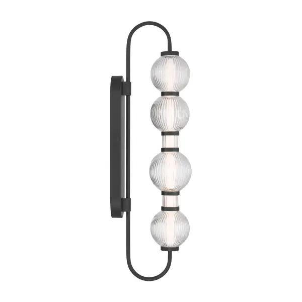 Cordel 30.25" LED Wall Sconce in Dark Matte Black - Image 6