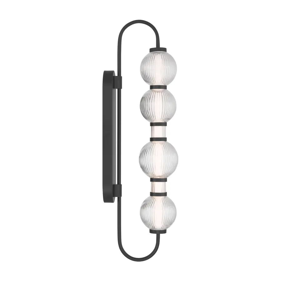 Cordel 30.25" LED Wall Sconce in Dark Matte Black - Image 6
