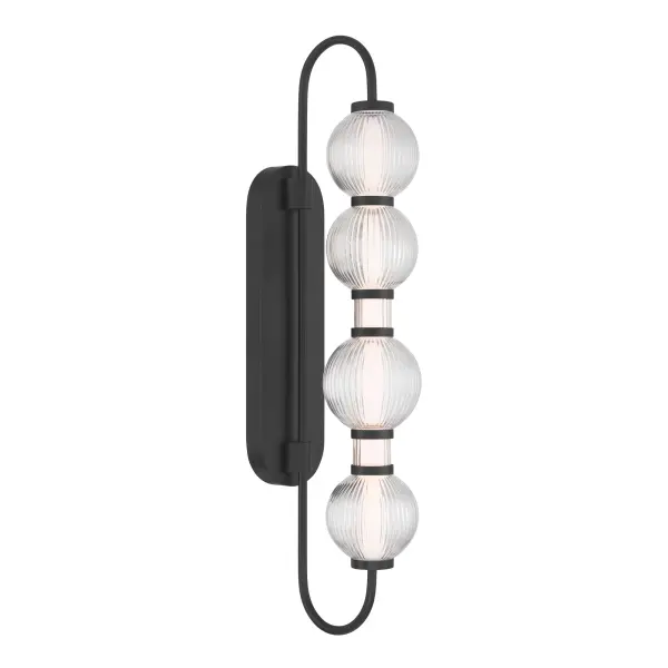 Cordel 30.25" LED Wall Sconce in Dark Matte Black - Image 7