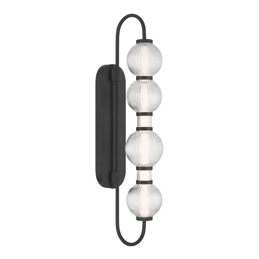 Cordel 30.25" LED Wall Sconce in Dark Matte Black - Image 7