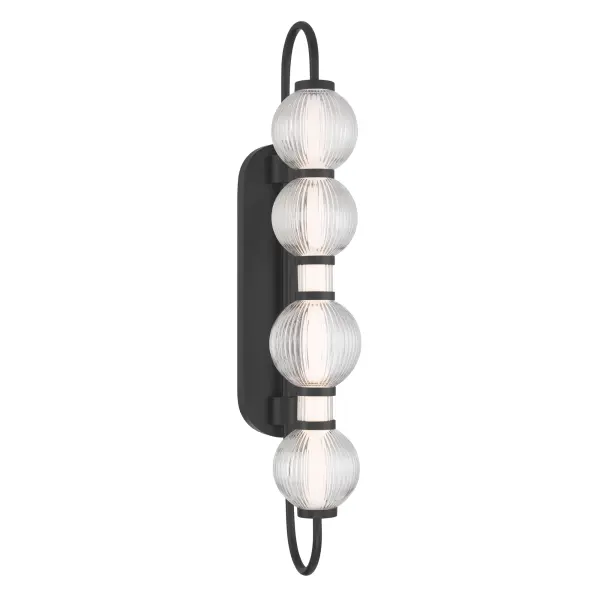 Cordel 30.25" LED Wall Sconce in Dark Matte Black - Image 8