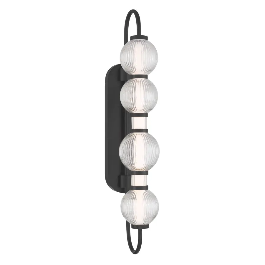 Cordel 30.25" LED Wall Sconce in Dark Matte Black - Image 8