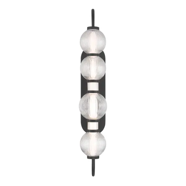 Cordel 30.25" LED Wall Sconce in Dark Matte Black - Image 9