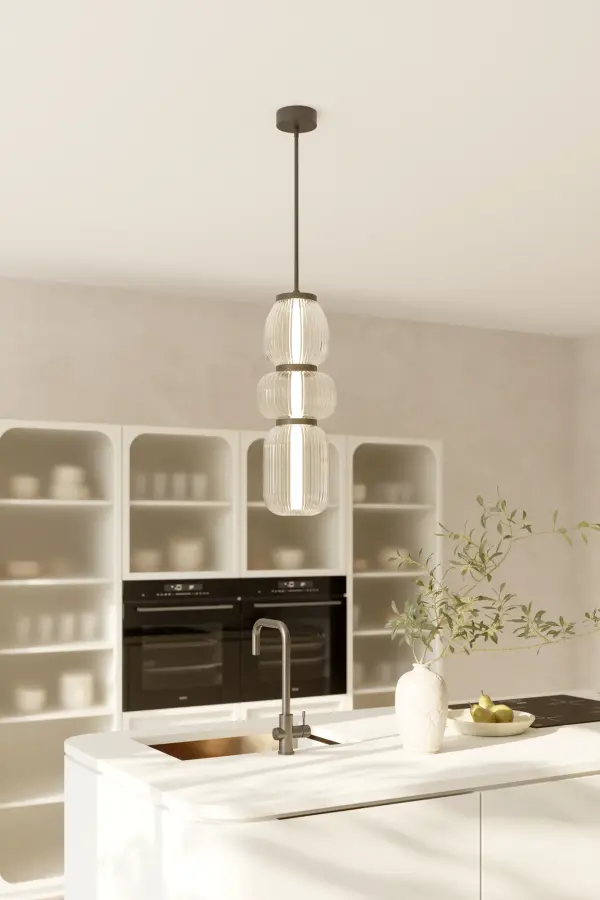Cordel 9.5" LED Mini Pendant in Legacy Brass - Image 2