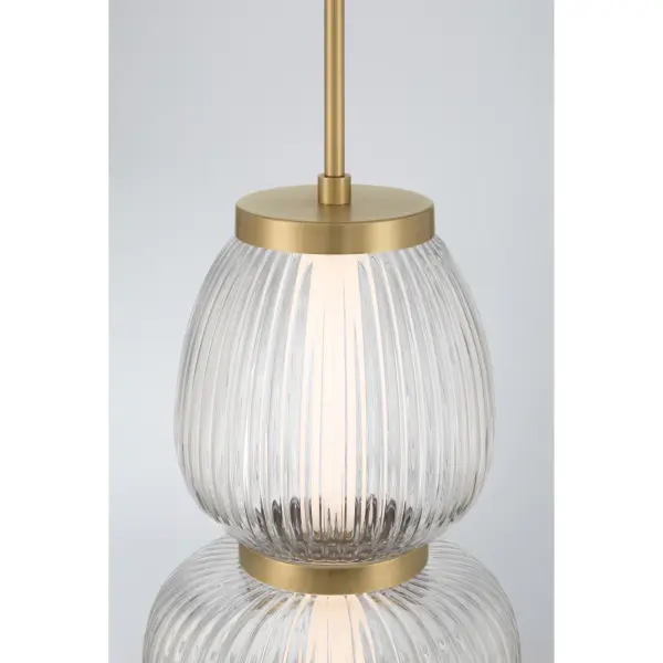 Cordel 9.5" LED Mini Pendant in Legacy Brass - Image 7