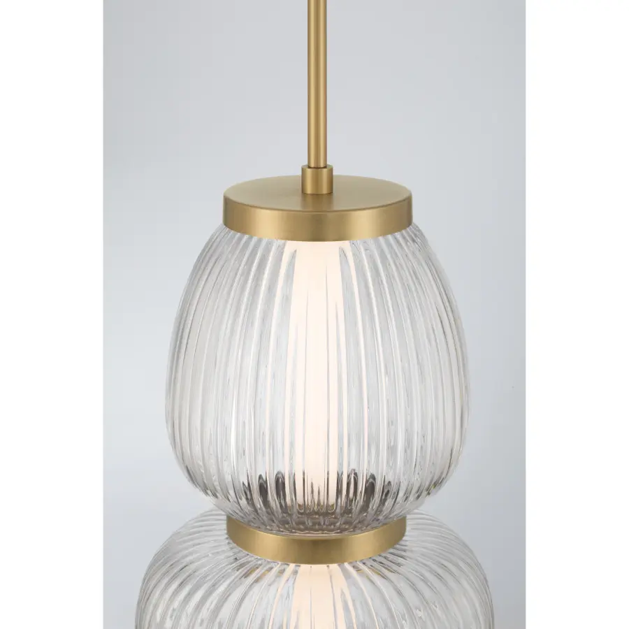 Cordel 9.5" LED Mini Pendant in Legacy Brass - Image 7
