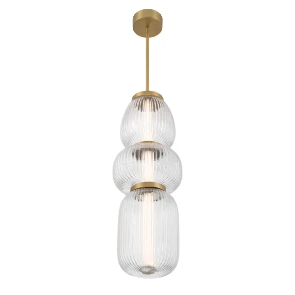 Cordel 9.5" LED Mini Pendant in Legacy Brass - Image 8