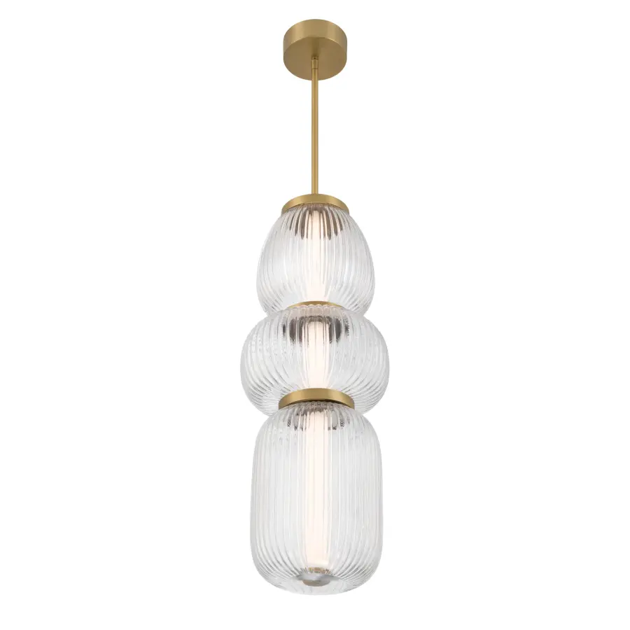 Cordel 9.5" LED Mini Pendant in Legacy Brass - Image 8