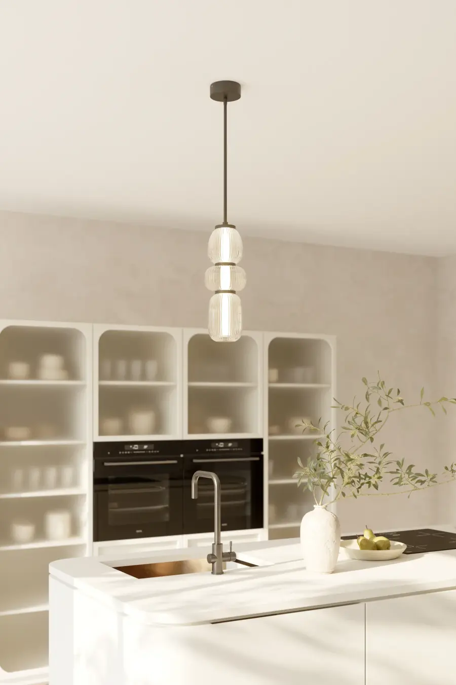 Cordel 6.5" LED Mini Pendant in Dark Matte Black - Image 2