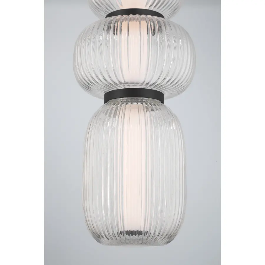 Cordel 6.5" LED Mini Pendant in Dark Matte Black - Image 5