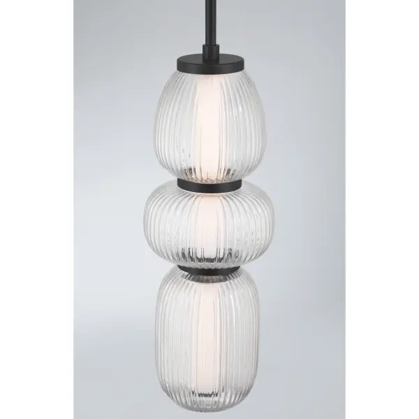 Cordel 6.5" LED Mini Pendant in Dark Matte Black - Image 6