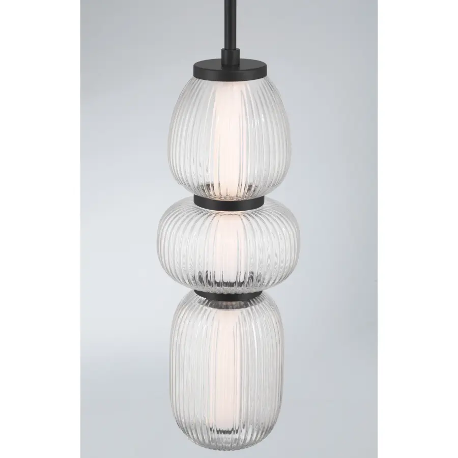 Cordel 6.5" LED Mini Pendant in Dark Matte Black - Image 6