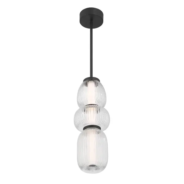 Cordel 6.5" LED Mini Pendant in Dark Matte Black - Image 7