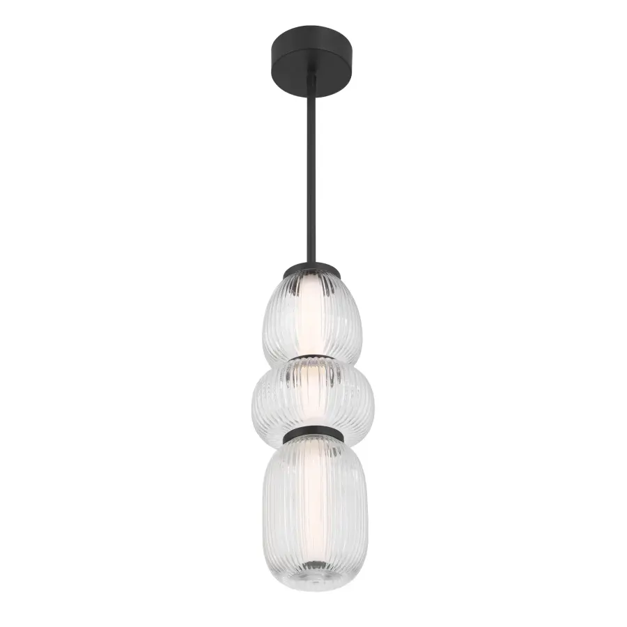 Cordel 6.5" LED Mini Pendant in Dark Matte Black - Image 7