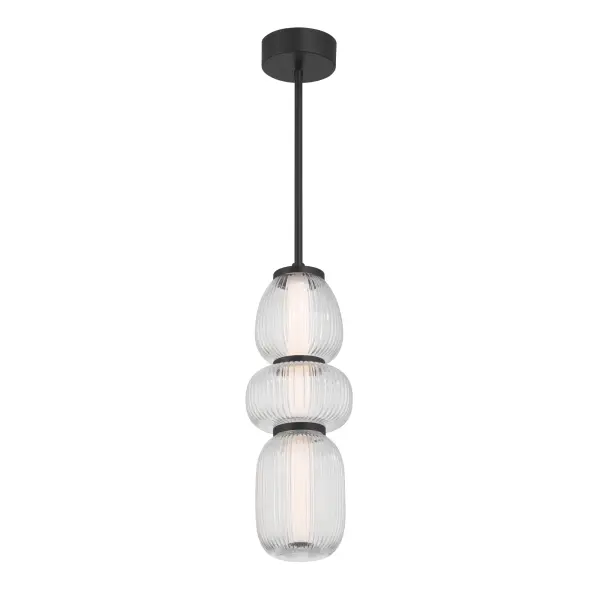 Cordel 6.5" LED Mini Pendant in Dark Matte Black - Image 8