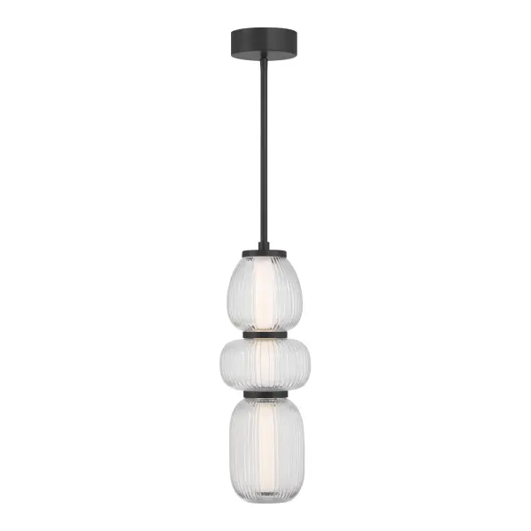 Cordel 6.5" LED Mini Pendant in Dark Matte Black - Image 9