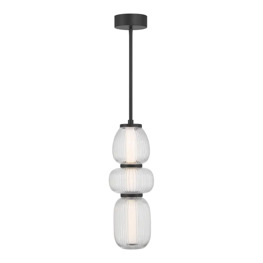 Cordel 6.5" LED Mini Pendant in Dark Matte Black - Image 9