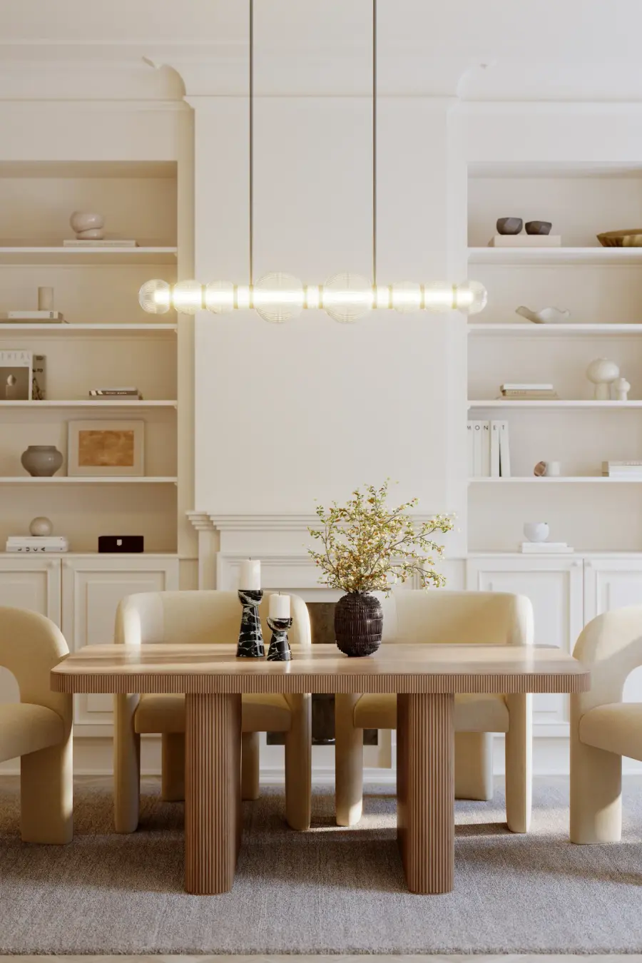 Cordel 50.25" LED Linear Chandelier in Legacy Brass - Image 4