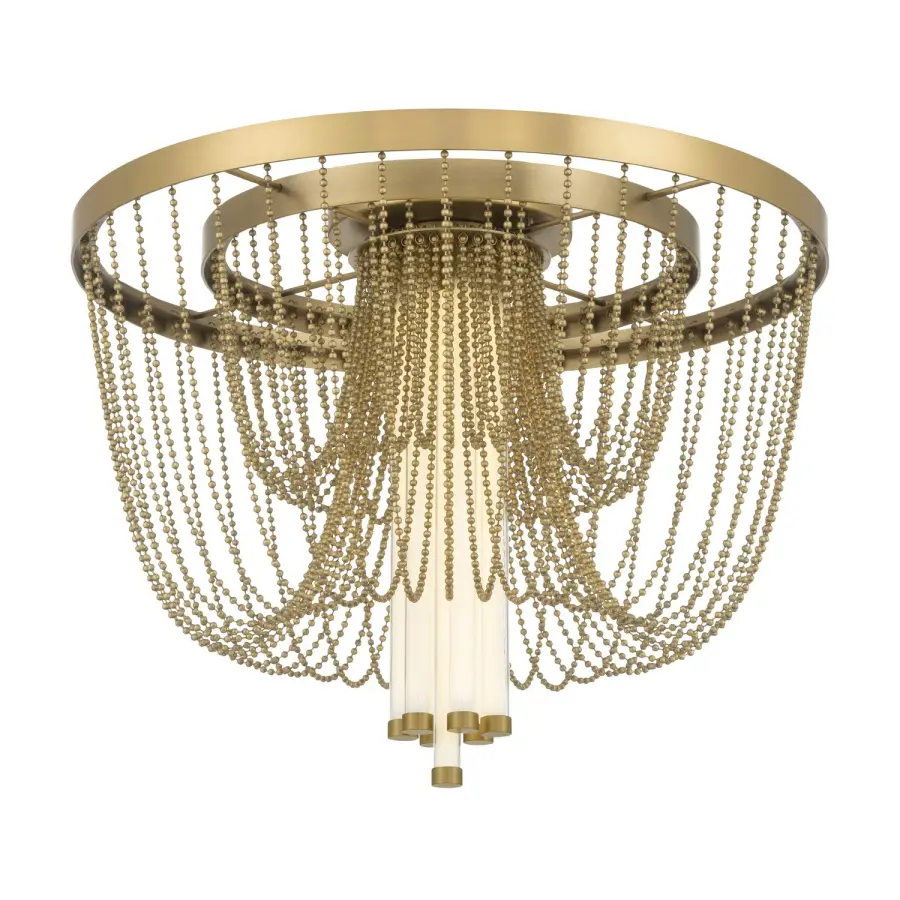 Jezelle 24" LED Flush Mount in Legacy Brass - Image 1