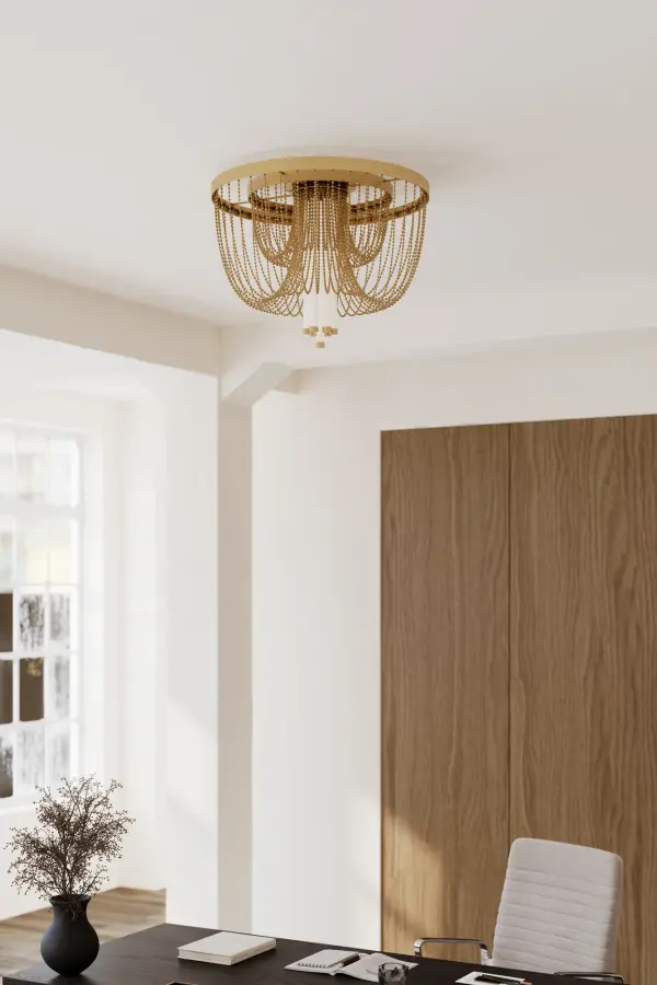 LED Flush Mount - Legacy Brass - alternate view