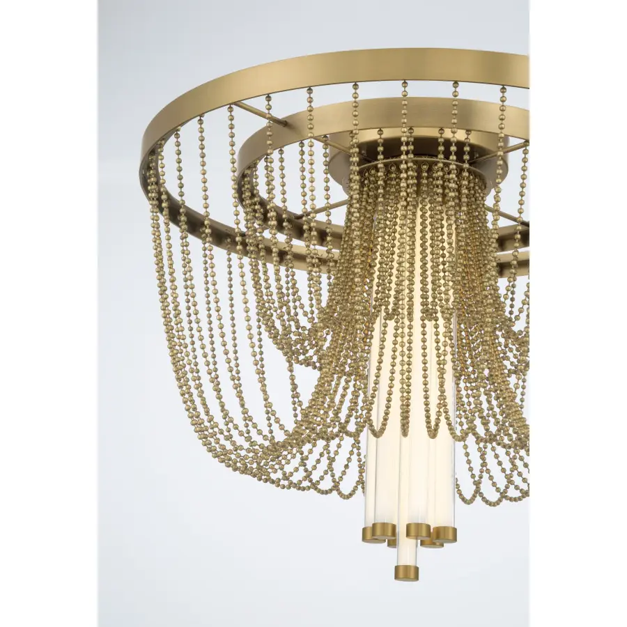 Jezelle 24" LED Flush Mount in Legacy Brass - Image 5