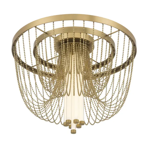 Jezelle 24" LED Flush Mount in Legacy Brass - Image 6