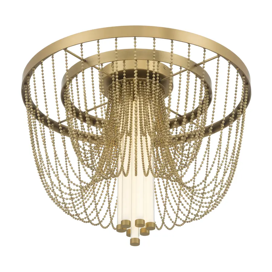Jezelle 24" LED Flush Mount in Legacy Brass - Image 6