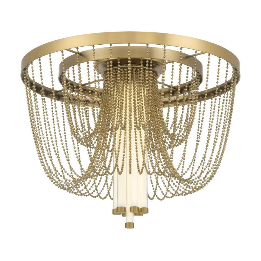 Jezelle 24" LED Flush Mount in Legacy Brass - Image 7
