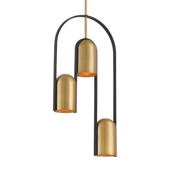 The Cane 14" pendant combines modern sophistication with industrial charm through its linear steel design and Legacy Brass finish. Perfect for kitchen islands or dining areas, this compact fixture delivers focused task lighting.