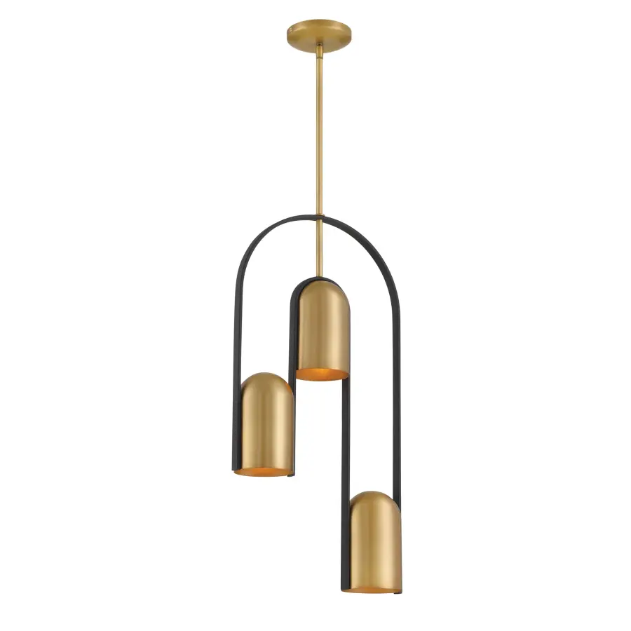 Sleek Linear Pendant with Warm Brass Finish and Modern Industrial Appeal - Image 8