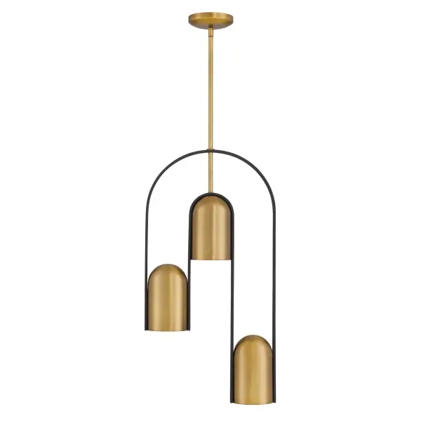 Cane 14" 3-Light Pendant in Legacy Brass - Image 9